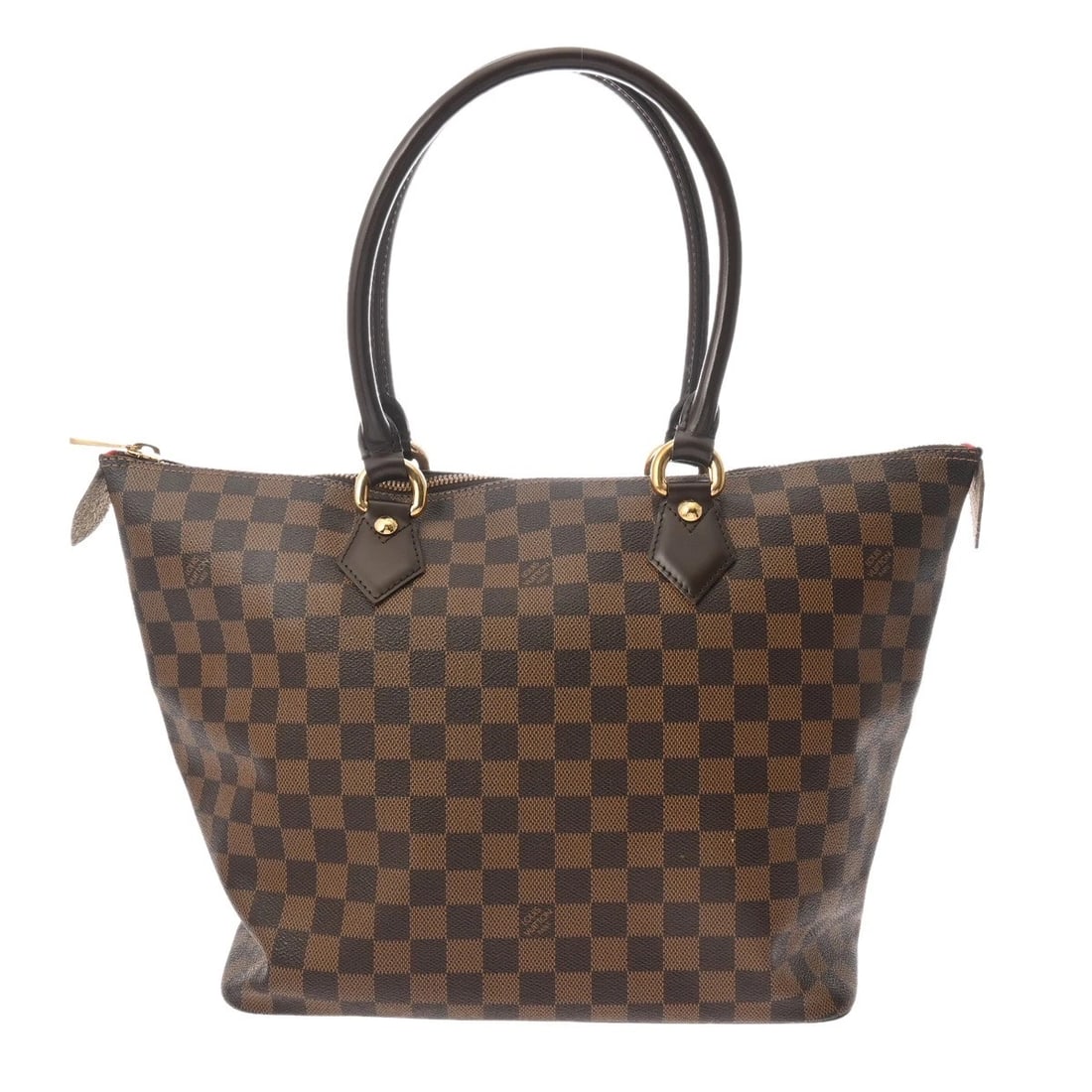 LOUIS VUITTON SALEYA MM DAMIER CANVAS EBENE TOTE BAG TOTE BAG: LOUIS VUITTON Saleya MM Damier canvas Ebene Tote Bag Tote Bag Brand: LOUIS VUITTON Type: Tote Bag Material: Damier canvas Color: Ebene × Gold Metal Size: H:about 11.4inch W:about 12.2inch (Bottom