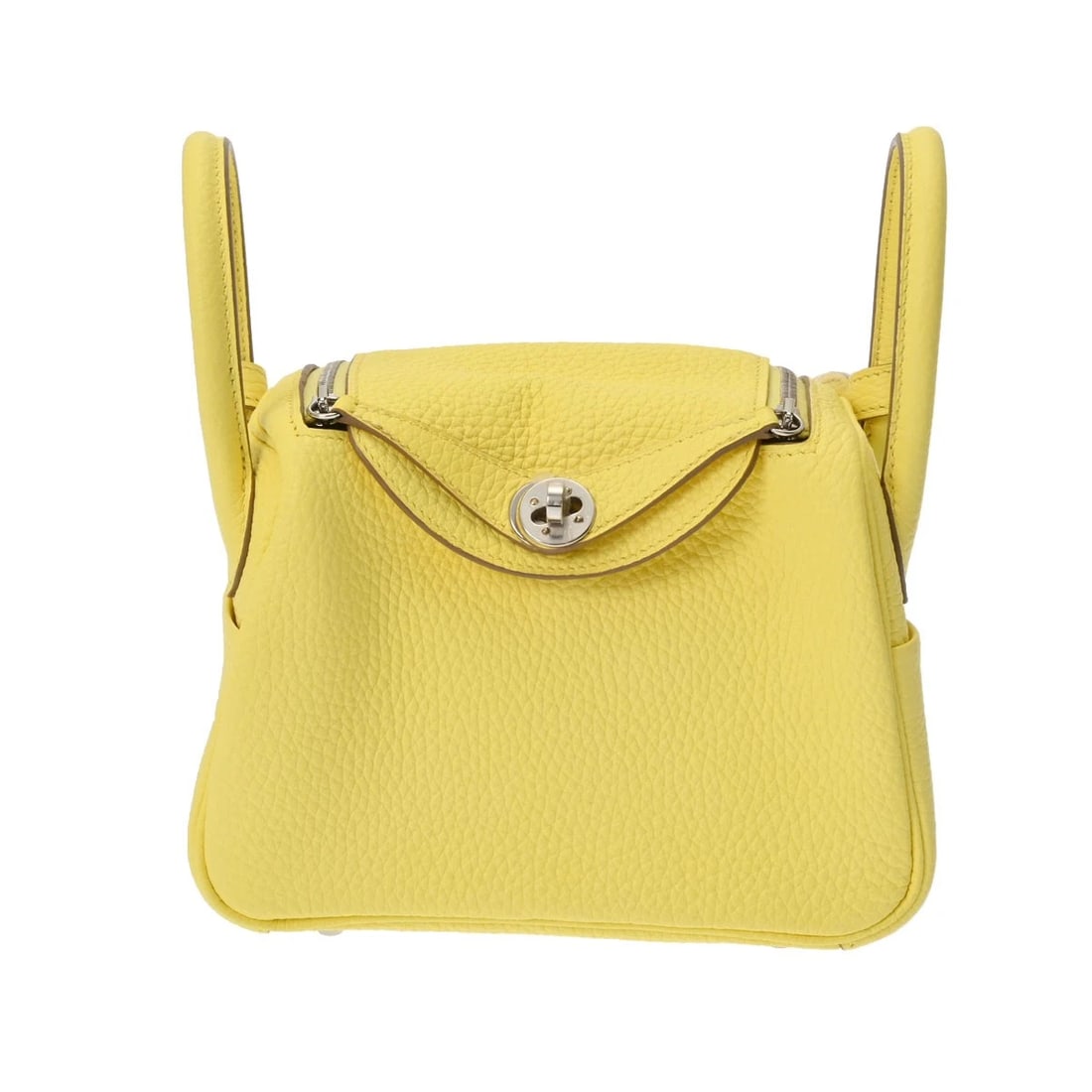 HERMES LINDY MINI 2 TAURILLON CLEMENCE LIMONCELLO SHOULDER BAG SHOULDER BAG (1 of 9)