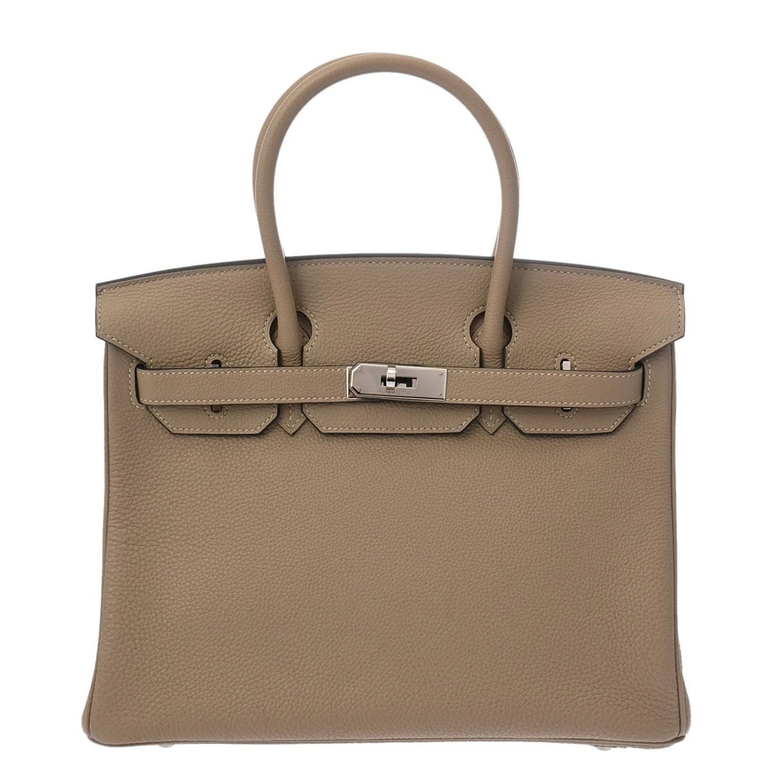 HERMES BIRKIN 30 TOGO TRUTIERLE GRAY HANDBAG HANDBAG: HERMES Birkin 30 Togo Trutierle Gray Handbag Handbag Brand: HERMES Type: Handbag Material: Togo Color: Trutierle Gray × SilverMetal Size: H:about 8.5inch W:about 11.4inch (Bottom) D:about