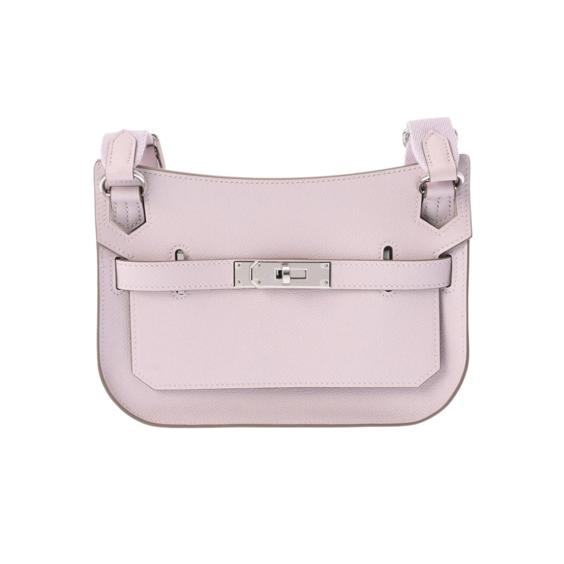 HERMES GYPSYÈRE MINI VERSO EVERCOLOR/VAUX SWIFT MAUVE PALE/MATA SHOUL... SHOULDER BAG: HERMES Gypsyère Mini Verso Evercolor/Vaux Swift Mauve Pale/Mata Shoul... Shoulder Bag Brand: HERMES Type: Shoulder Bag Material: Evercolor/Vaux Swift Color: Mauve Pale/Mata × SilverMetal 
