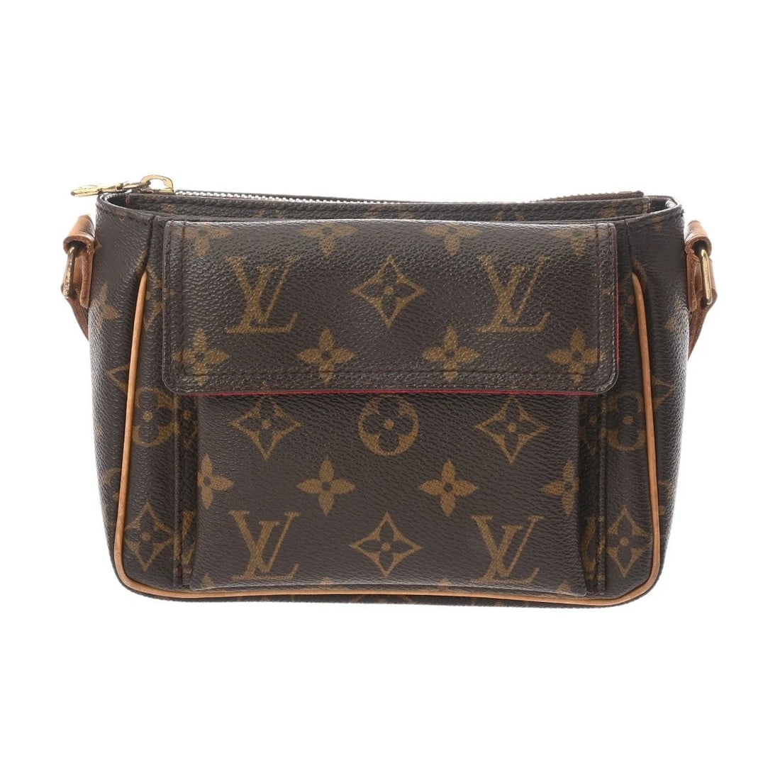 LOUIS VUITTON VIVASITE PM MONOGRAM CANVAS BROWN SHOULD... SHOULDER BAG: LOUIS VUITTON Vivasite PM Monogram canvas Brown Should... Shoulder Bag Brand: LOUIS VUITTON Type: Shoulder Bag Material: Monogram canvas Color: Brown × Gold Metal Size: H:about 5.1inch W:about 6.