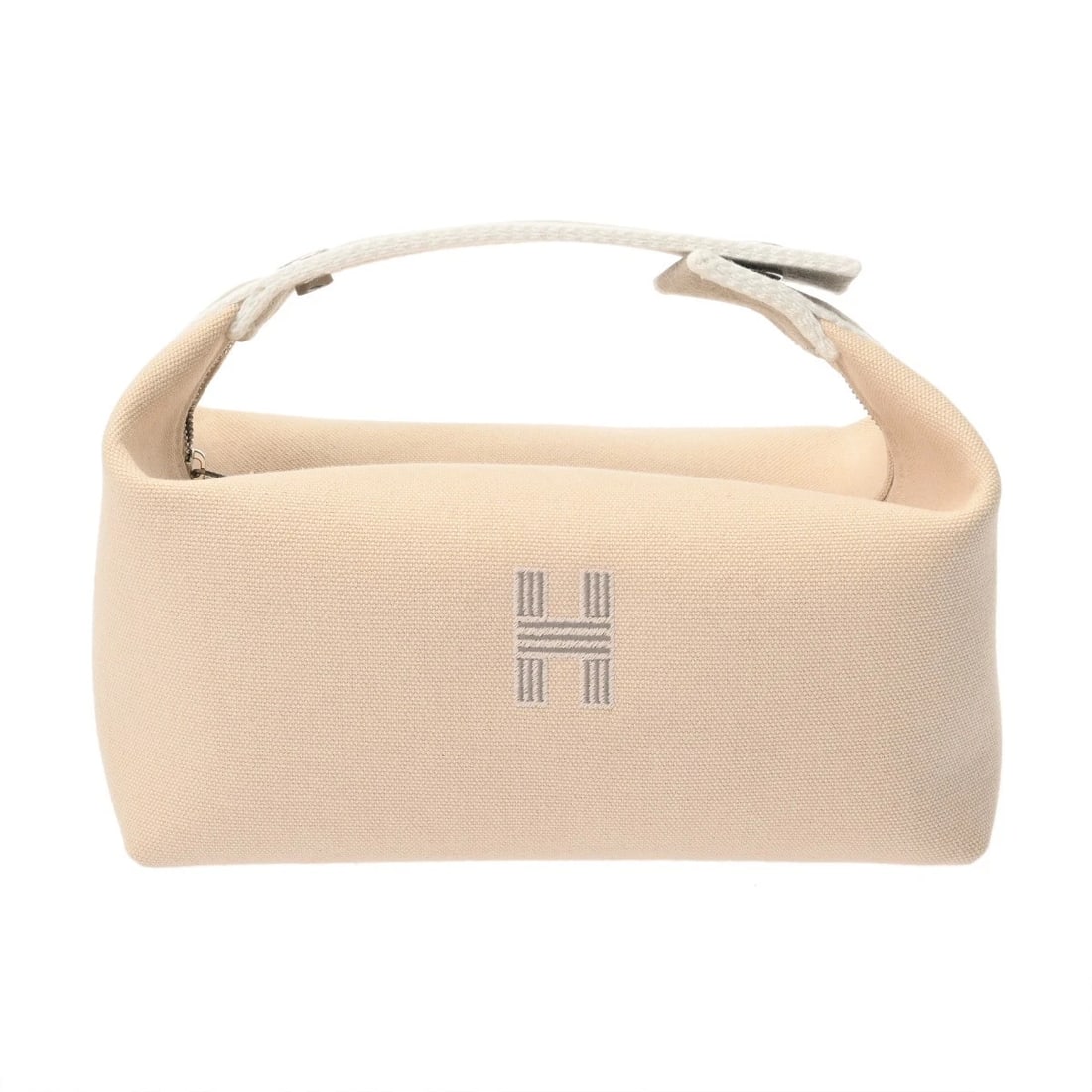 HERMES BRID A BLACK PM COTTON/POLYAMIDE NATURAL HANDBAG HANDBAG: HERMES Brid A Black PM cotton/polyamide natural Handbag Handbag Brand: HERMES Type: Handbag Material: cotton/polyamide Color: natural × SilverMetal Size: H:about 5.5inch (maximum) W:about 8.1inch