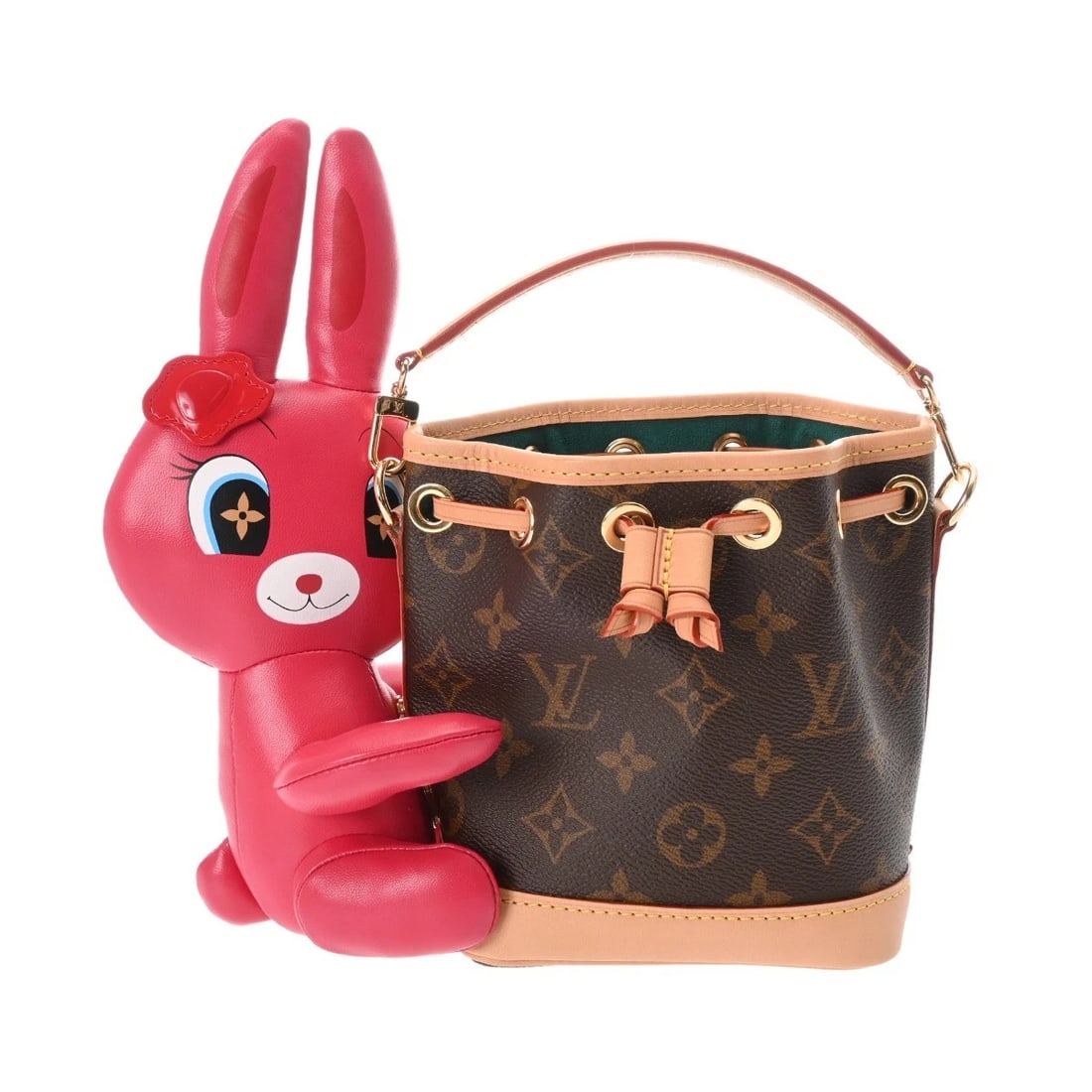 LOUIS VUITTON NANO NOE NICOLAS GHESQUIÈRE SHOULDER BAG: LOUIS VUITTON Nano Noe Nicolas Ghesquière Shoulder Bag Brand: LOUIS VUITTON Type: Shoulder Bag Material: Monogram canvas Color: Brown Size: H:about 6.1inch W:about 4.9inch (Bottom) D:about 3.9inc