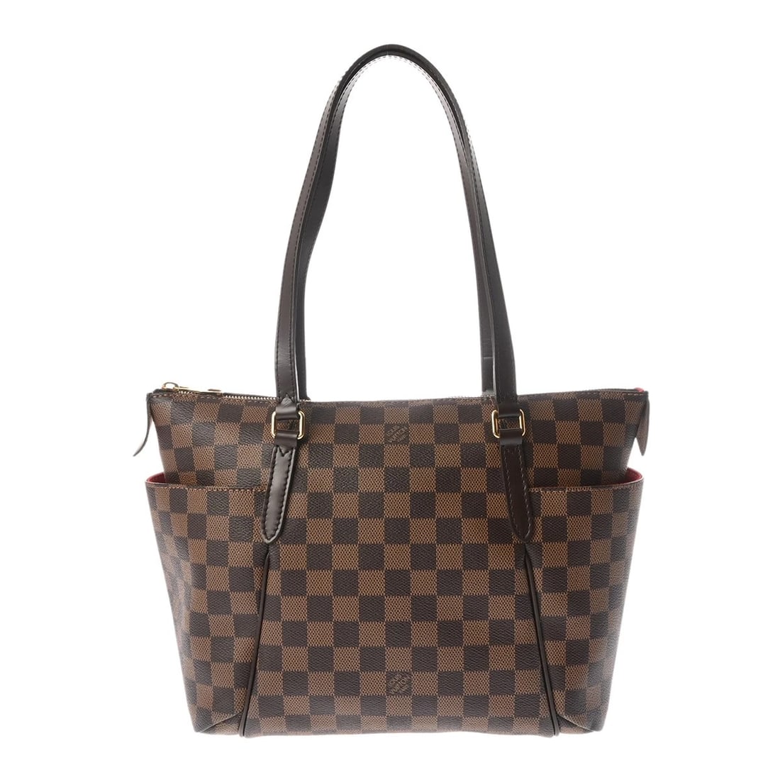 LOUIS VUITTON TOTALLY PM DAMIER CANVAS BROWN TOTE BAG: LOUIS VUITTON Totally PM Damier canvas Brown Tote Bag Brand: LOUIS VUITTON Type: Tote Bag Material: Damier canvas Color: Brown Size: H:about 9.4inch W:about 11.0inch D:about 5.1inch