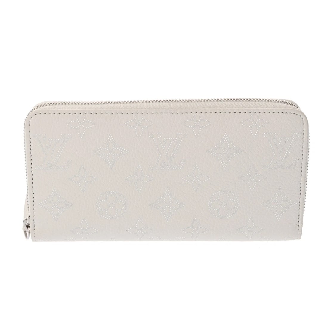 LOUIS VUITTON ZIPPY WALLET MONOGRAM MAHINA LEATHER WHITE UNISEX PURSE PURSE: LOUIS VUITTON Zippy wallet Monogram Mahina leather white unisex Purse Purse Brand: LOUIS VUITTON Type: Purse Material: leather Color: white Size: H:about 4.1inch W:about 7.7inch Accessories:
