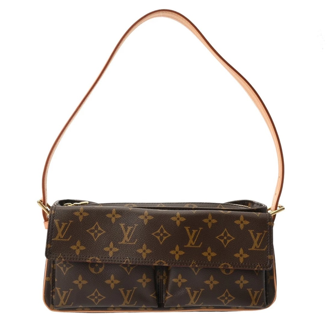 LOUIS VUITTON VIVA CITE MM MONOGRAM CANVAS BROWN SHOULDER BAG (1 of 8)