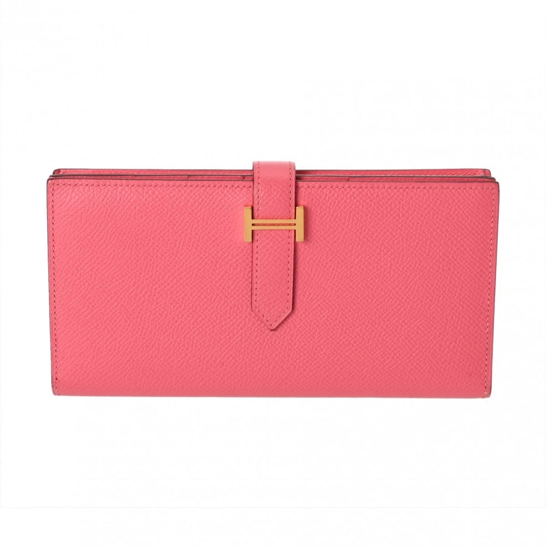 HERMES BANE SOUFFLE VEAU EPSOM ROSE PURSE (1 of 9)