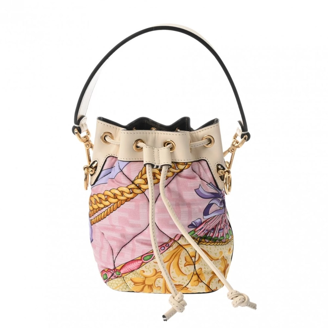 FENDI MONTRESOR NYLON/LEATHER MULTICOLOR HANDBAG HANDBAG (1 of 10)