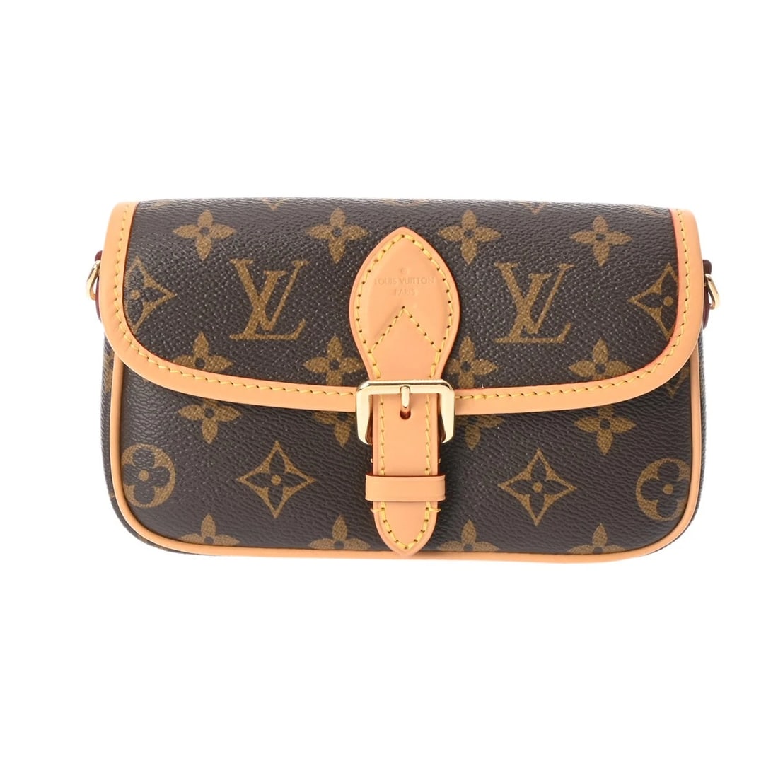 LOUIS VUITTON NANODIANU MONOGRAM SHOULDER BAG: LOUIS VUITTON Nanodianu Monogram Shoulder Bag Brand: LOUIS VUITTON Type: Shoulder Bag Material: Monogram canvas Color: Fuchsia Size: H:about 4.1inch W:about 7.5inch D:about 2.4inch