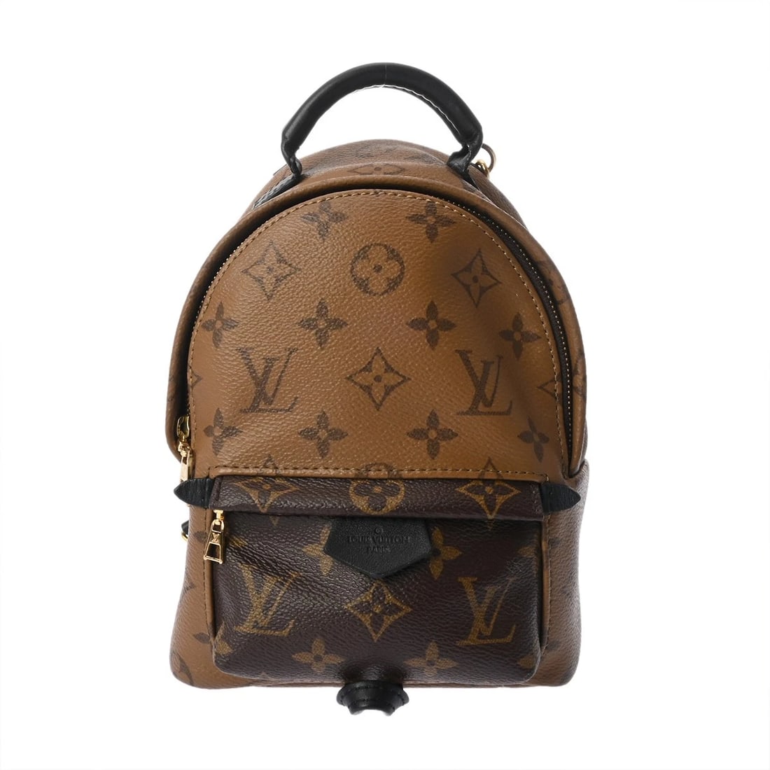 LOUIS VUITTON PALM SPRINGS BACKPACK MINI BACKPACK Â· DAYPACK: LOUIS VUITTON Palm Springs Backpack MINI Backpack Â· Daypack Brand: LOUIS VUITTON Type: Backpack Â· Daypack Material: Monogram canvas Color: Brown Size: H:about 8.9inch (Center) W:about 5.9inc