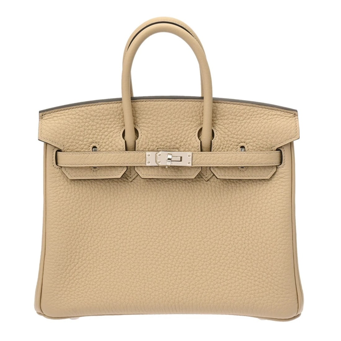 HERMES BIRKIN 25 TOGO TRENCH HANDBAG HANDBAG: HERMES Birkin 25 Togo Trench Handbag Handbag Brand: HERMES Type: Handbag Material: Togo Color: Trench × SilverMetal Size: H:about 8.1inch W:about 9.8inch D:about 5.1inch Accessories: None