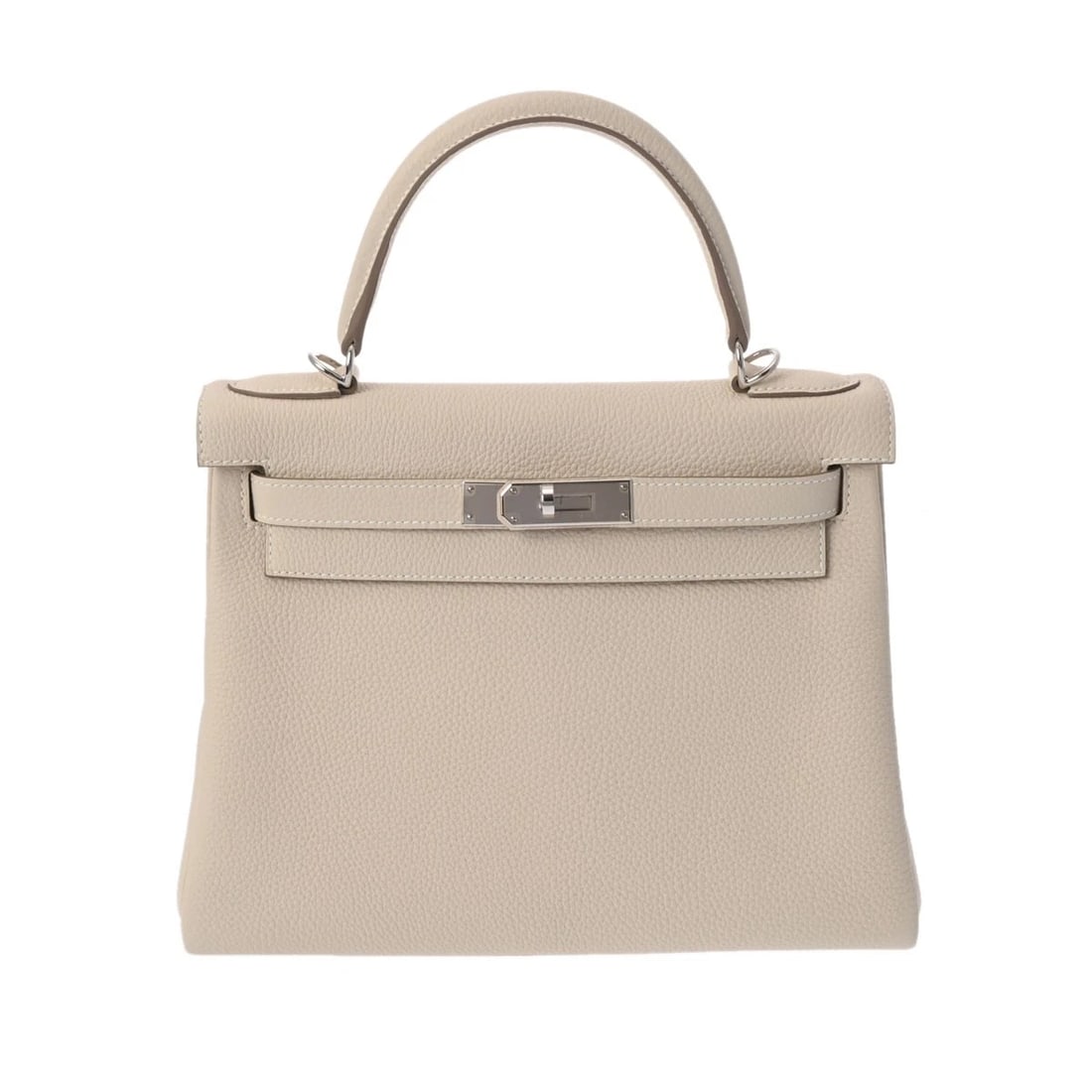 HERMES KELLY 28 INTERNAL SEWING TOGO CRAIE HANDBAG HANDBAG: HERMES Kelly 28 internal sewing Togo Craie Handbag Handbag Brand: HERMES Type: Handbag Material: Togo Color: Craie × SilverMetal Size: H:about 8.3inch W:about 11.0inch D:about 4.7inch