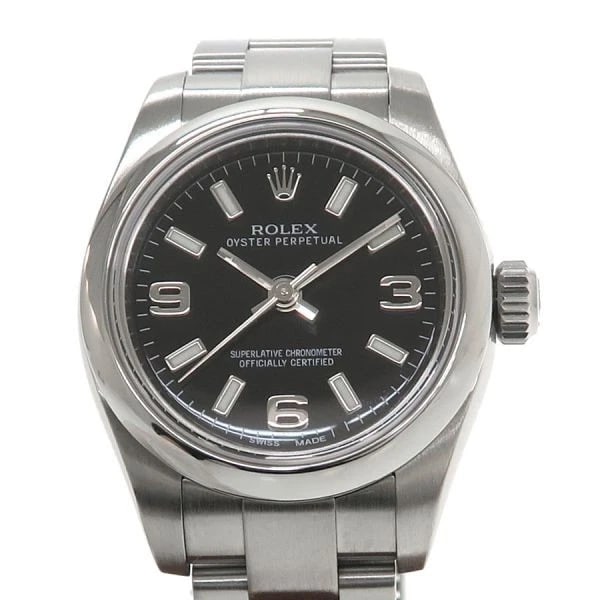 ROLEX OYSTER PERPETUAL WATCH: ROLEX Oyster Perpetual Watch Brand: ROLEX Type: N/A Material: Band Material Ss Stainless Steel, Case Material N/A Color: Band Color N/A Size: Band Size none, Case Size 26mm Accessories: None <