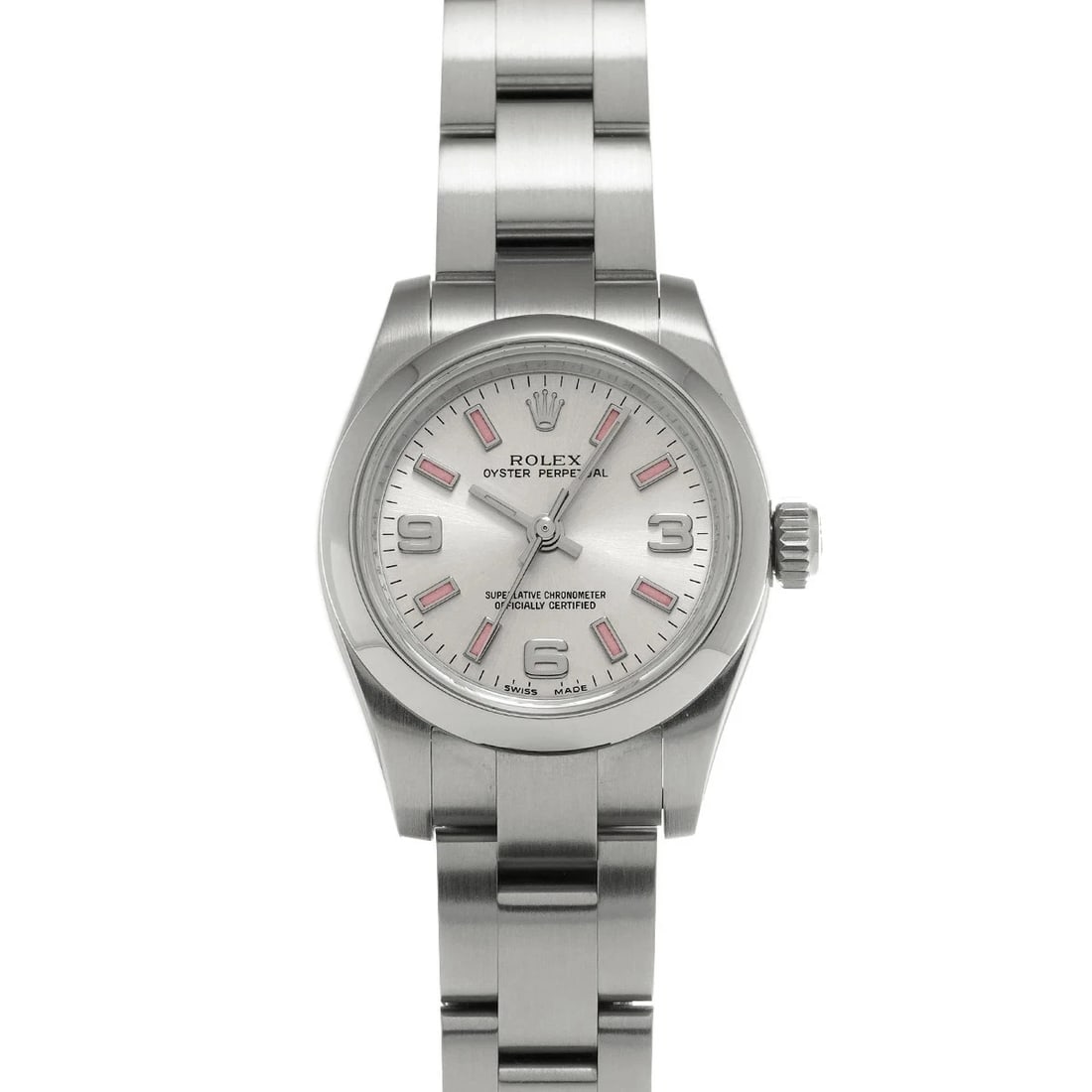ROLEX OYSTER PERPETUAL SILVER WATCH (1 of 4)
