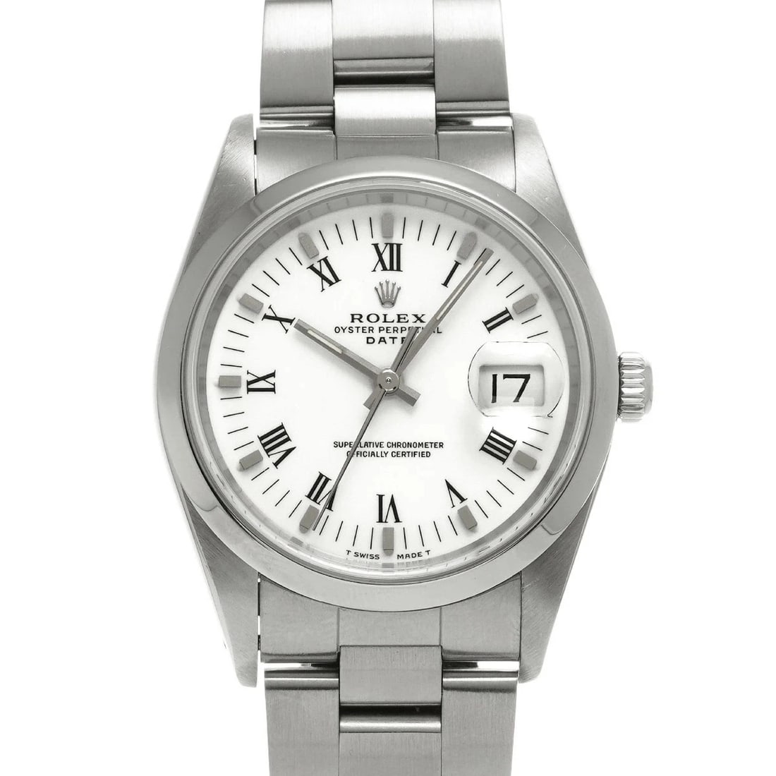 ROLEX OYSTER PERPETUAL WHITE WATCH (1 of 4)