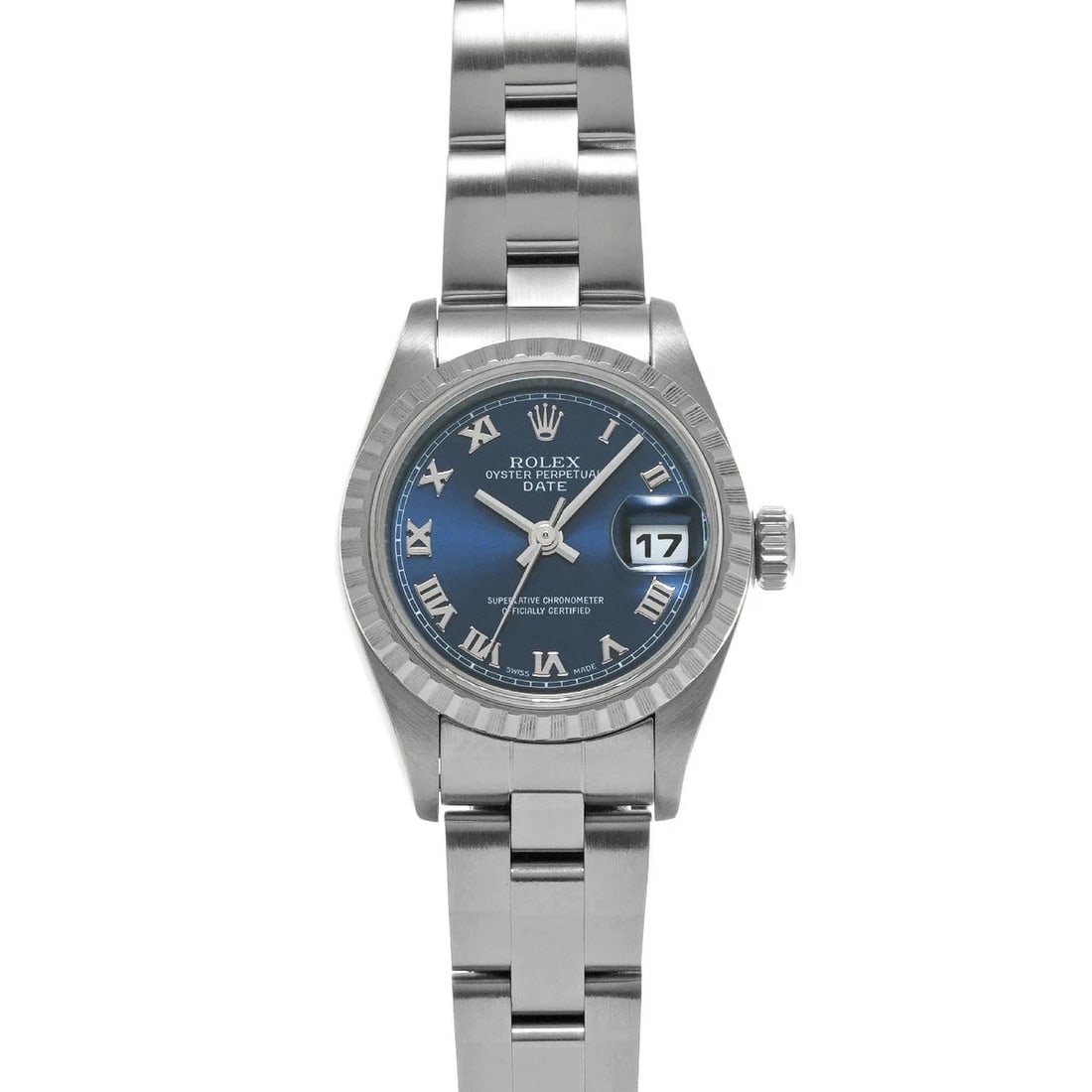 ROLEX OYSTER PERPETUAL BLUE WATCH (1 of 4)