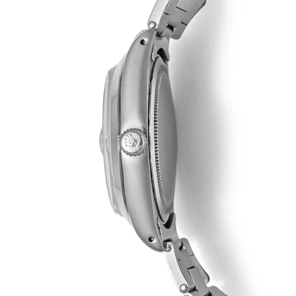 ROLEX OYSTERDATE SILVER WATCH - 2