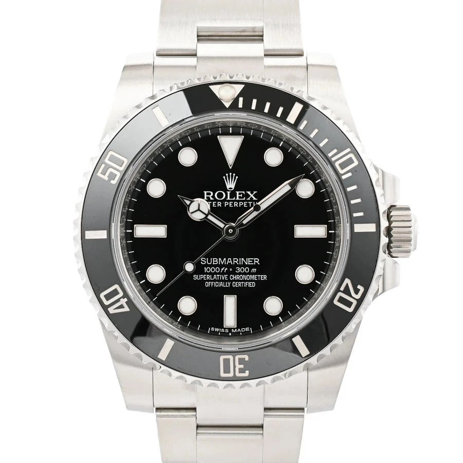 ROLEX SUBMARINER BLACK WATCH: ROLEX Submariner Black Watch Brand: ROLEX Type: N/A Material: Band Material Stainless Steel/Bracelet, Case Material N/A Color: Band Color Black Size: Band Size none, Case Size 40mm Accessories: N
