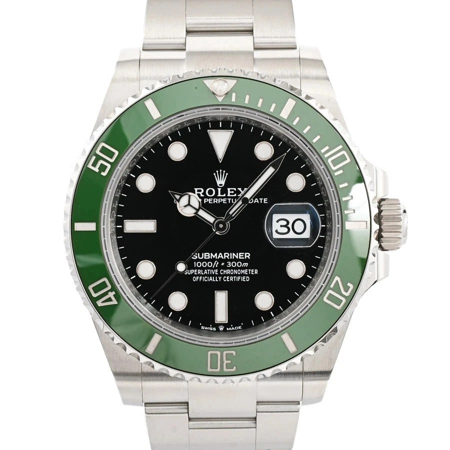 ROLEX SUBMARINER BLACK WATCH: ROLEX Submariner Black Watch Brand: ROLEX Type: N/A Material: Band Material Stainless Steel/Bracelet, Case Material N/A Color: Band Color Black Size: Band Size none, Case Size 41mm Accessories: N