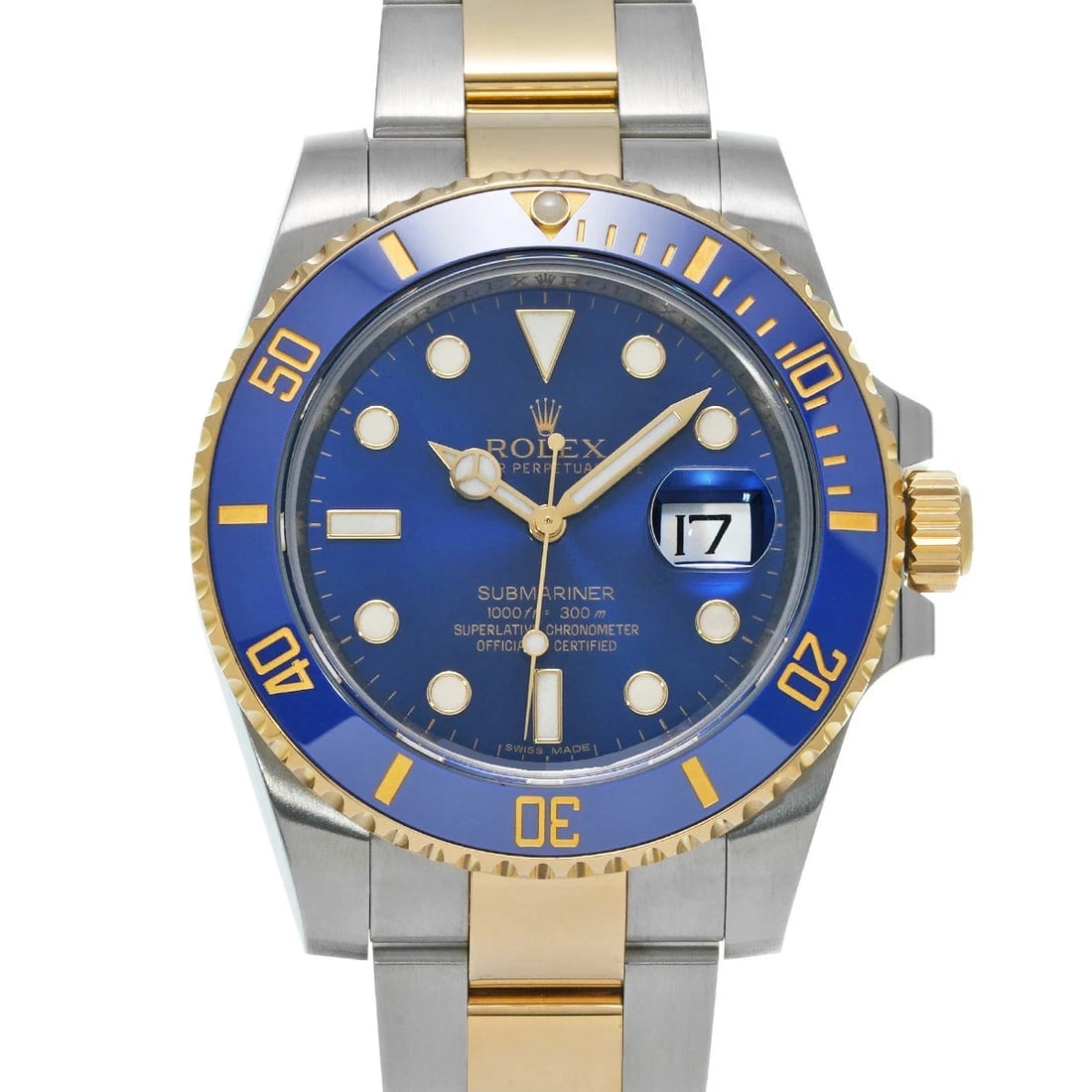 ROLEX SUBMARINER BLUE WATCH: ROLEX Submariner Blue Watch Brand: ROLEX Type: N/A Material: Band Material Stainless, Case Material Sapphire Crystal Color: Band Color Blue Size: Band Size none, Case Size 40×40mm 
