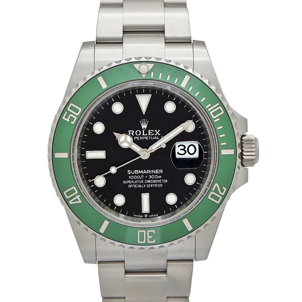 ROLEX SUBMARINER BLACK WATCH: ROLEX Submariner Black Watch Brand: ROLEX Type: N/A Material: Band Material Ss (Stainless Steel), Case Material N/A Color: Band Color Black Size: Band Size none, Case Size 41mm Accessories: None