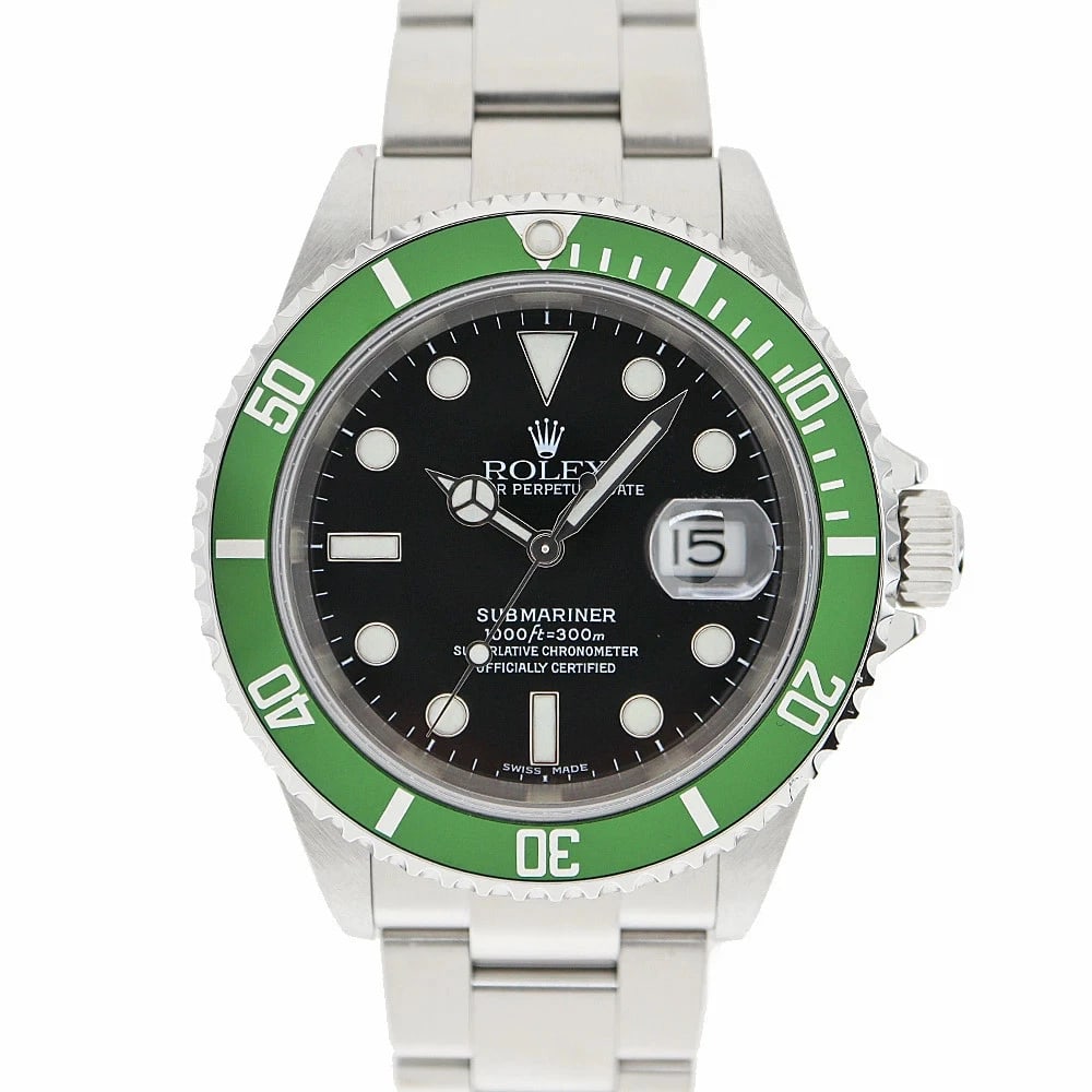 ROLEX SUBMARINER BLACK WATCH: ROLEX Submariner Black Watch Brand: ROLEX Type: N/A Material: Band Material Ss (Stainless Steel), Case Material N/A Color: Band Color Black Size: Band Size none, Case Size 40.0mm Accessories: Non