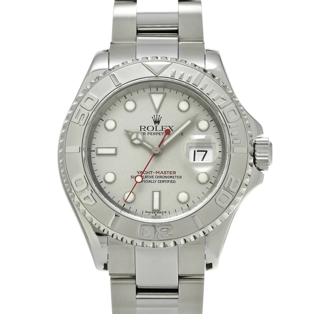 ROLEX YACHT MASTER GRAY WATCH: ROLEX Yacht Master Gray Watch Brand: ROLEX Type: Wristwatch Material: Band Material Stainless, Case Material Sapphire Crystal Color: Band Color Gray Size: Band Size 19cm, Case Size 40×40mm 