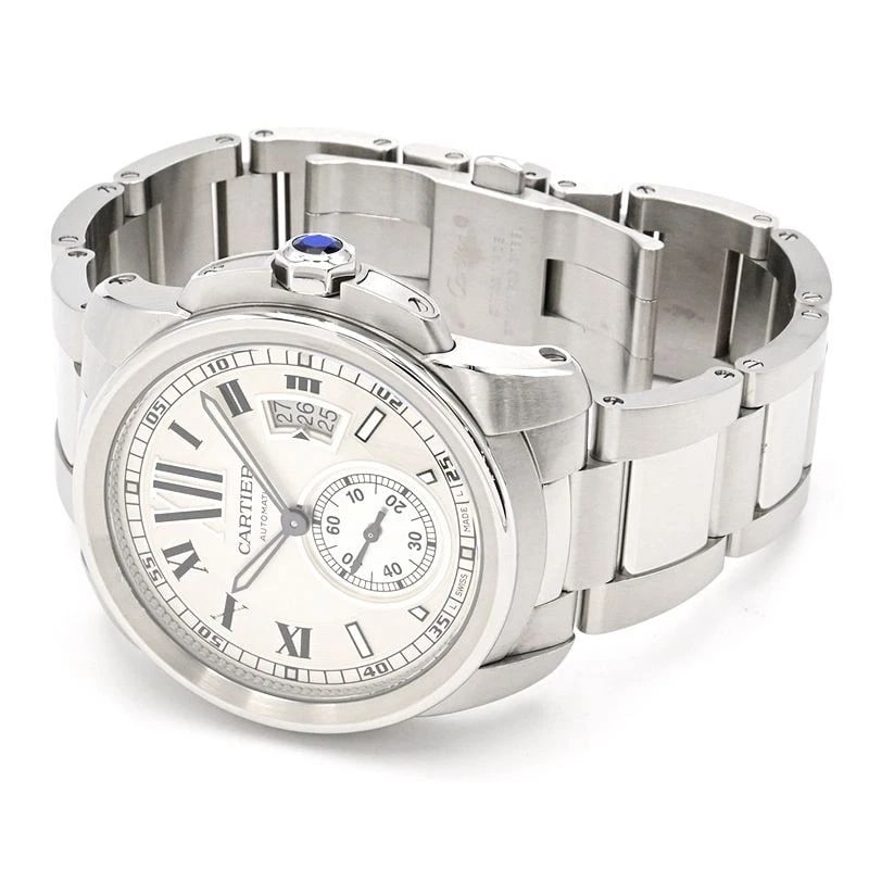 CARTIER CALIBRE SILVER WATCH - 2