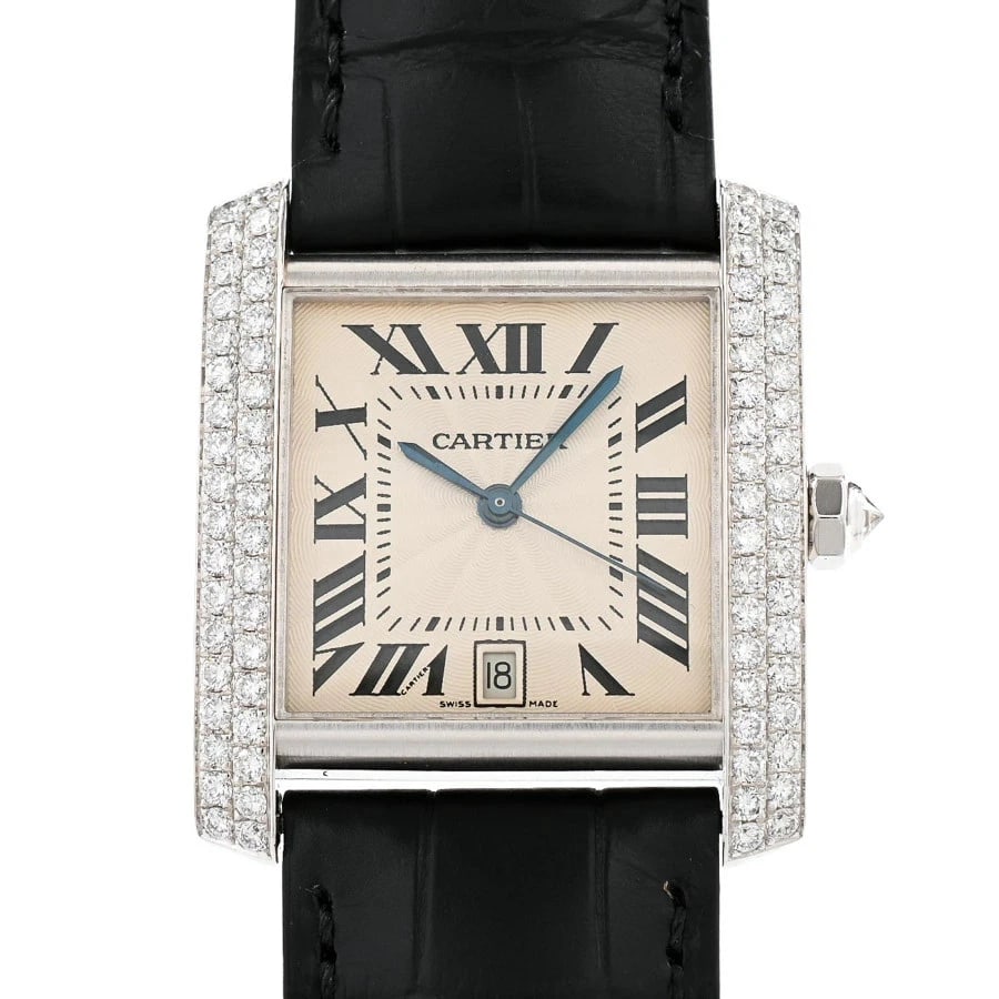 CARTIER TANK FRANÇAISE SILVER WATCH (1 of 3)