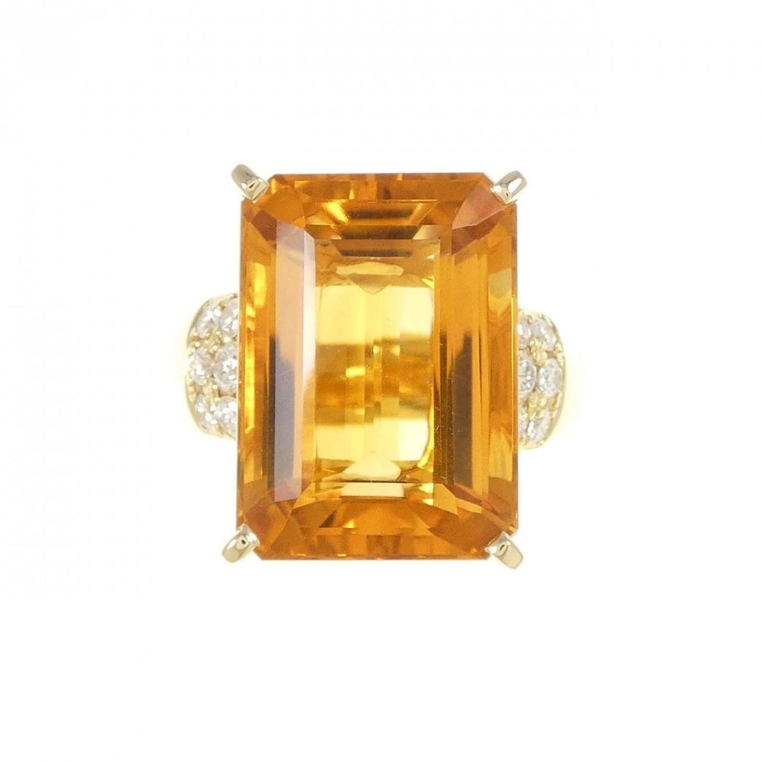 K18YG CITRINE RING - 2