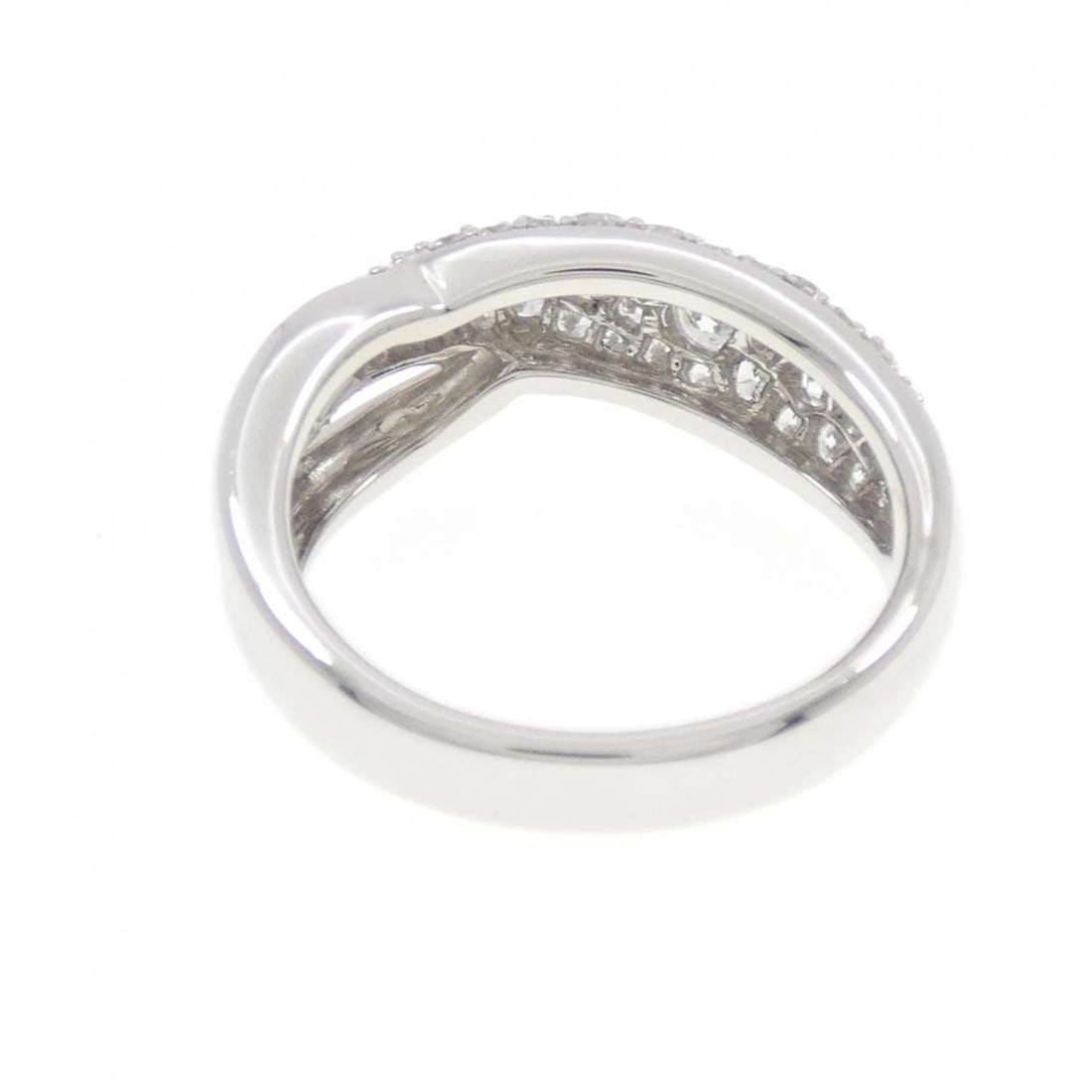 K18WG PAVE DIAMOND RING - 3