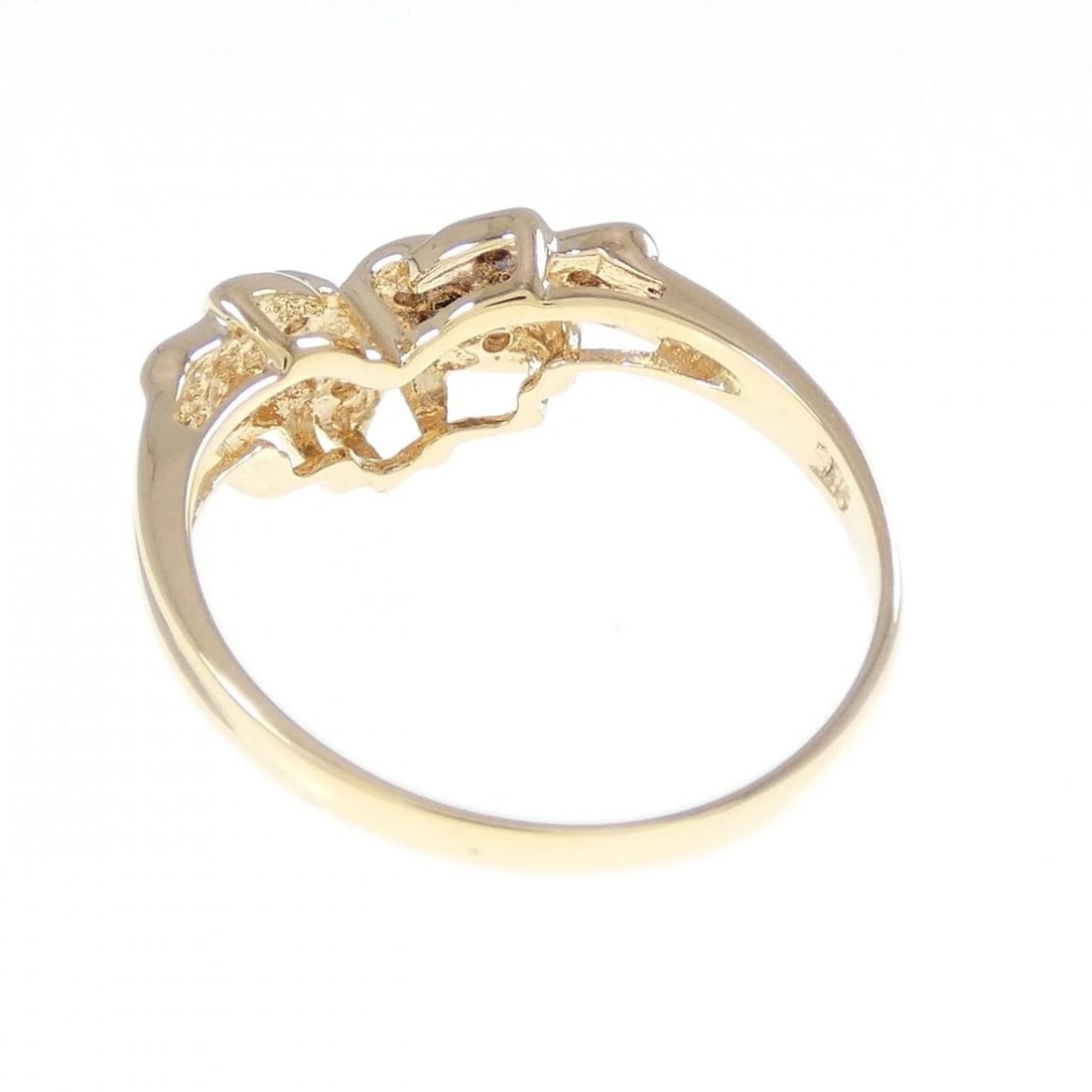 K18YG DIAMOND RING - 3