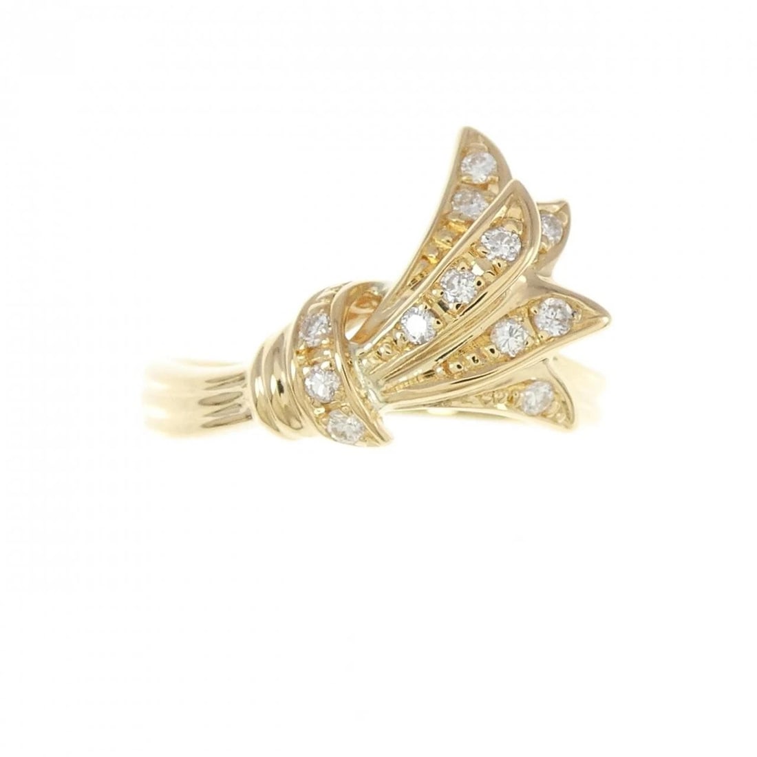 K18YG DIAMOND RING - 2