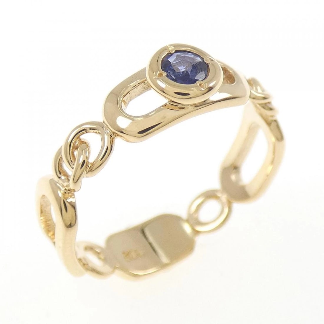 K18YG SAPPHIRE RING: K18YG Sapphire Ring Brand: Unbranded Type: Ring Material: K18 Yellow Gold, Main Stone/Creation Sapphire Color: Yellow Gold Size: 6 US Accessories: None Accessories Notice: When purchasing
