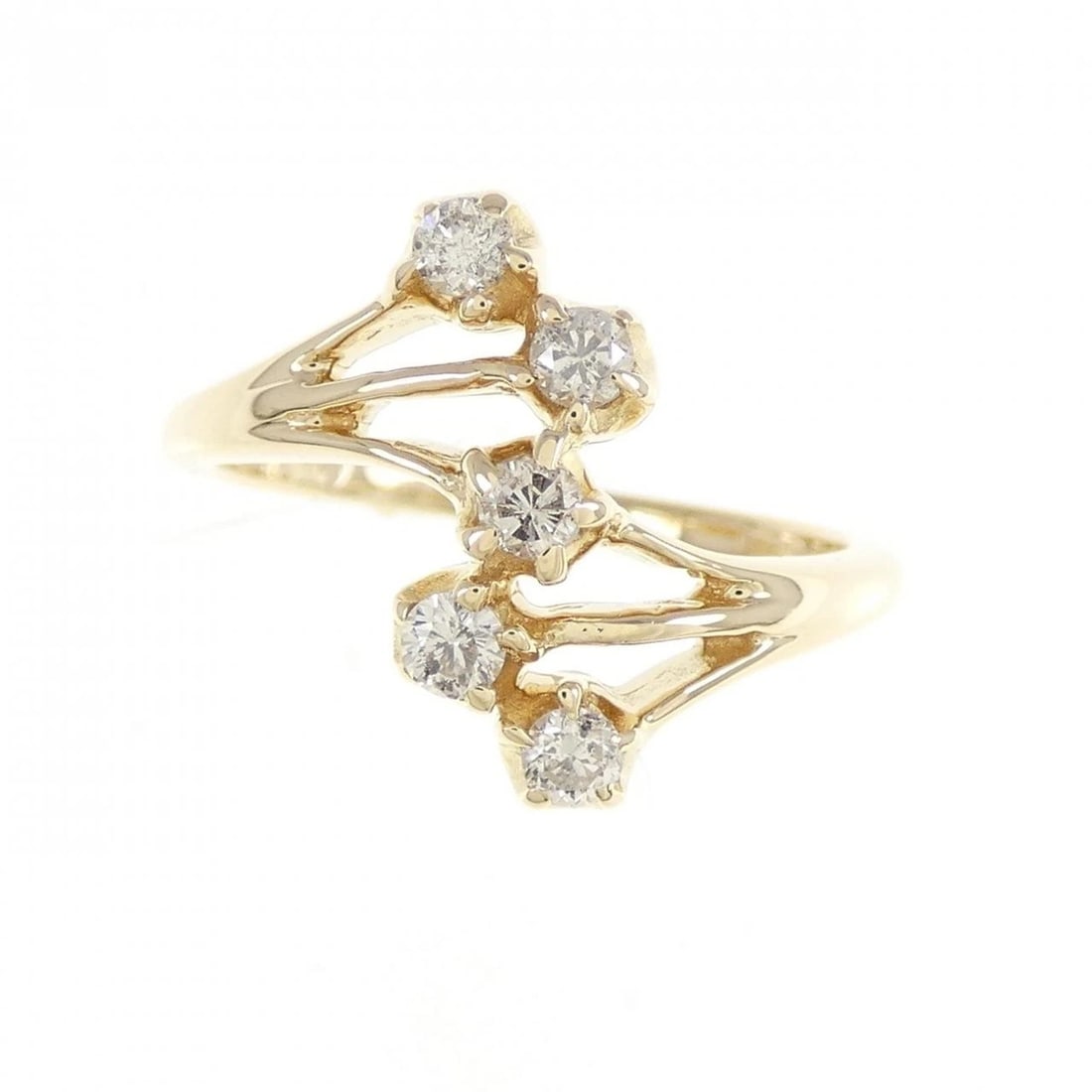 750YG DIAMOND RING - 2