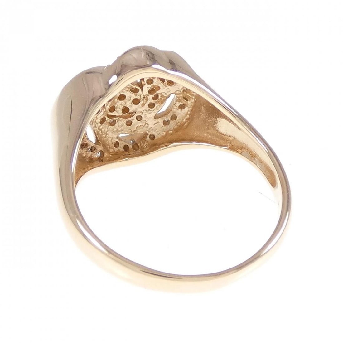 K18PG ROSE DIAMOND RING - 3