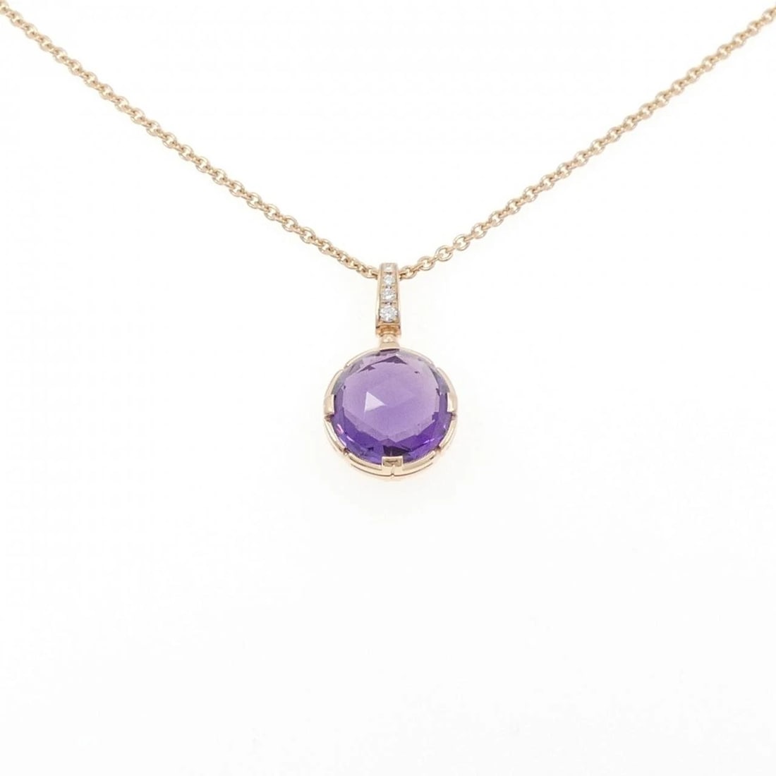 BVLGARI PARENTESI COCKTAIL NECKLACE: Bvlgari Parentesi Cocktail Necklace Brand: BVLGARI Type: Necklace Material: 18K, Main Stone/Creation Amethyst Color: Gold Size: Actual Size Pendant length approx. x width approx.: