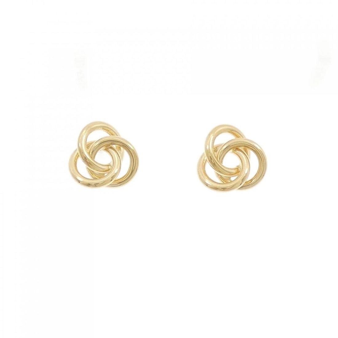 TIFFANY 750YG EARRINGS: Tiffany 750YG Earrings Brand: Tiffany Type: Earrings Material: 750 Yellow Gold, Color: Yellow Gold Size: ActualSize HxW: 11.3mmx11.7mm Accessories: None Accessories Notice: When purchasing