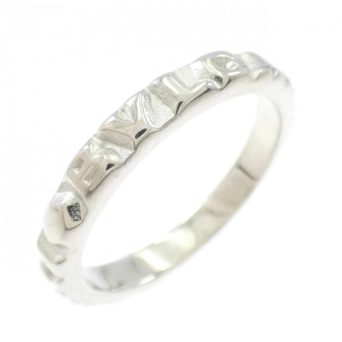 BVLGARI 750WG RING: BVLGARI 750WG Ring Brand: BVLGARI Type: Ring Material: 750 White Gold, Color: White Size: 5 (US size) Accessories: None Accessories Notice: When purchasing pre-owned goods, please refer to