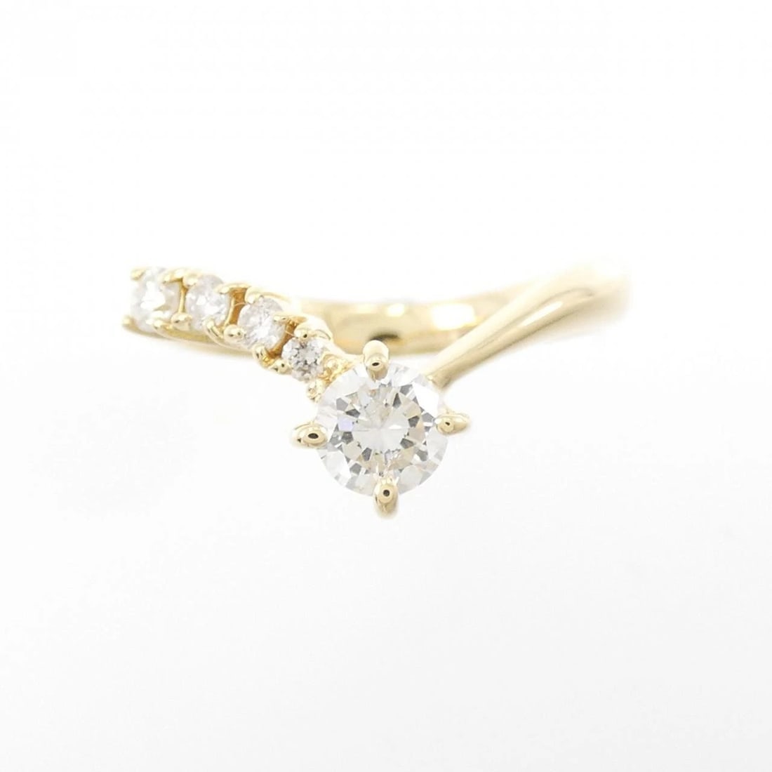 K18YG DIAMOND RING - 2