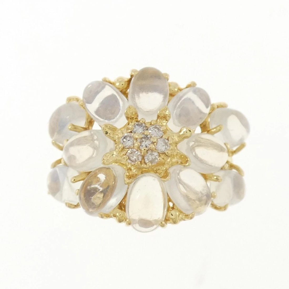 K18YG MOONSTONE RING - 2