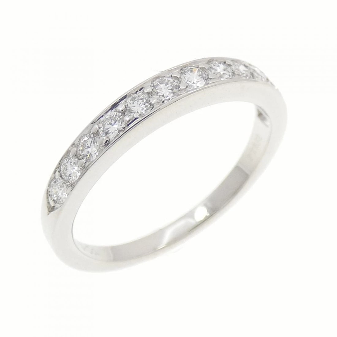 TIFFANY BEADS SETTING RING: Tiffany Beads Setting Ring Brand: Tiffany Type: Ring Material: Platinum 950, Main Stone/Creation Natural Color: White Size: 5.5 (US size) Accessories: None Accessories Notice: When purchasing