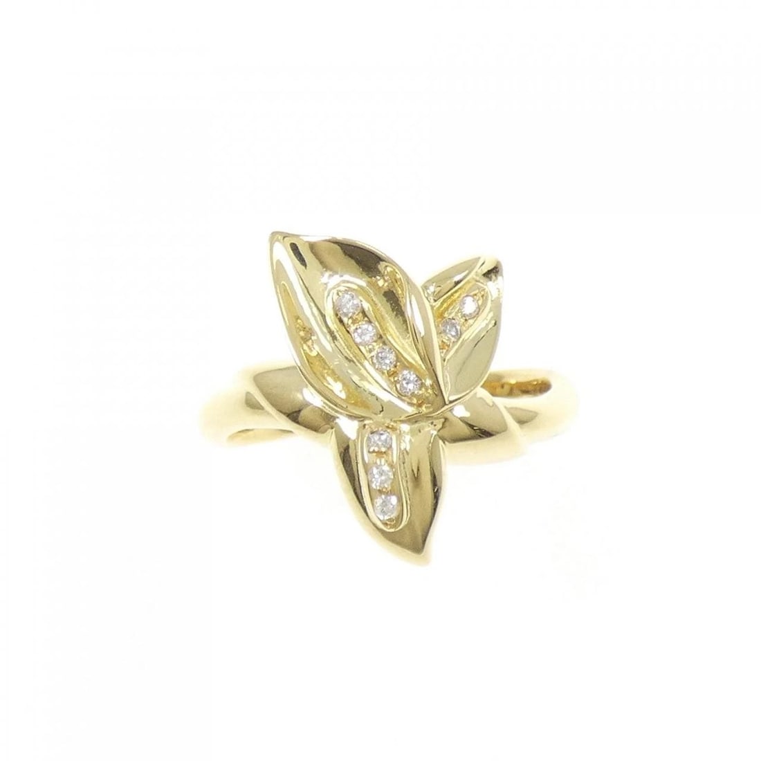 K18YG DIAMOND RING - 2