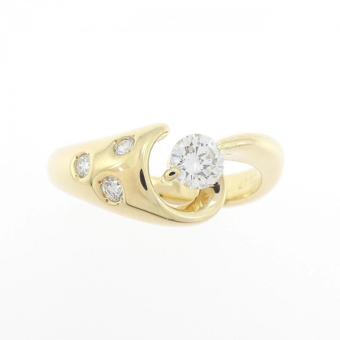 K18YG DIAMOND RING - 2