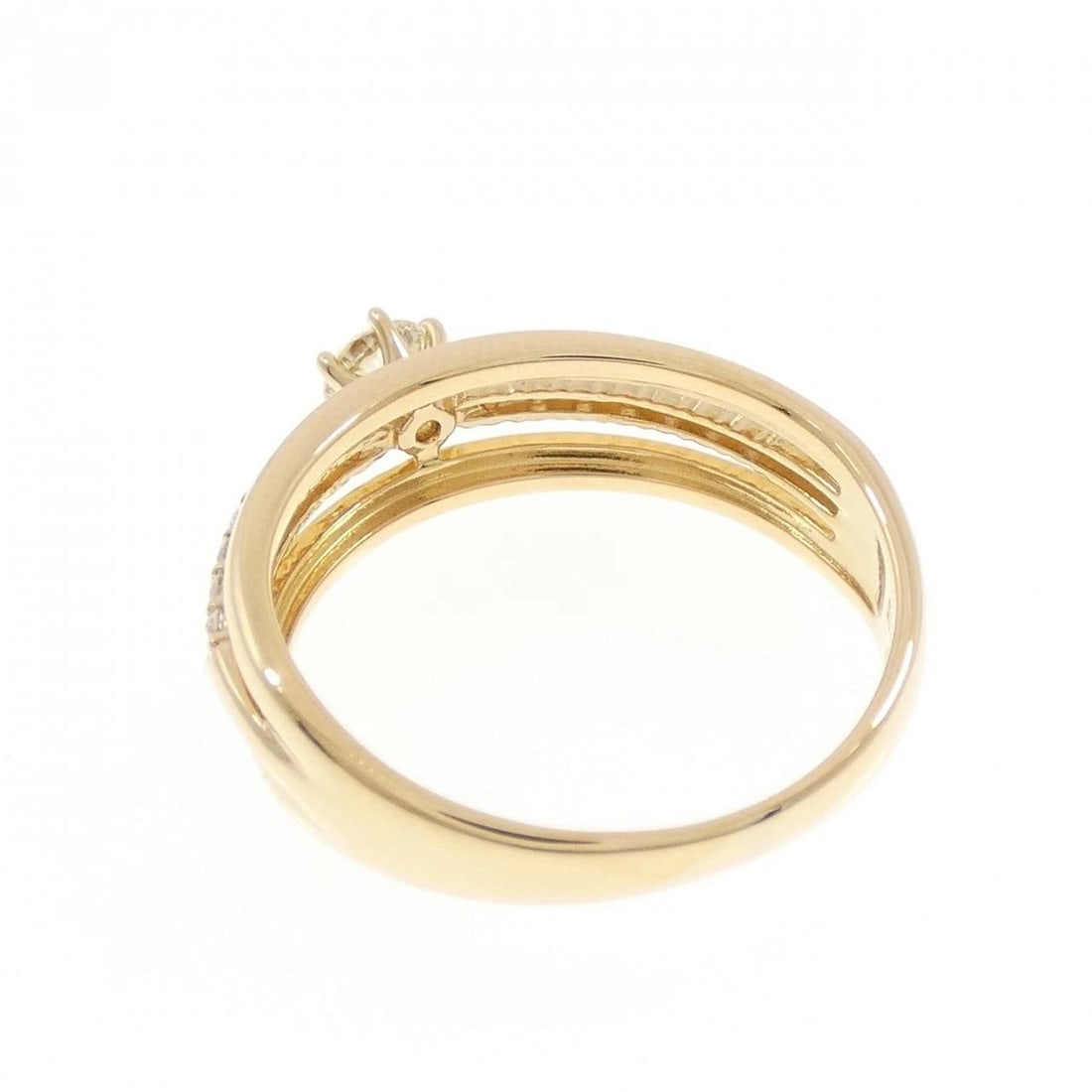 K18YG DIAMOND RING - 3