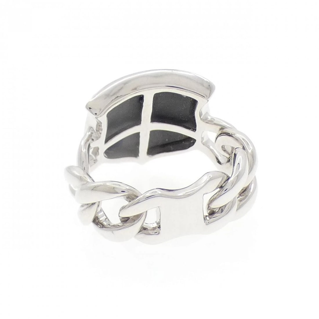 K18WG ONYX RING - 2