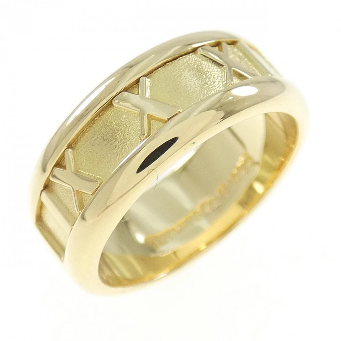 TIFFANY&CO. ATLAS RING: TIFFANY&Co. Atlas Ring Brand: TIFFANY&Co. Type: Ring Material: 750 White Gold, Main Stone/Creation Natural Color: White Size: US 6.5 Accessories: None Accessories Notice: When purchasing