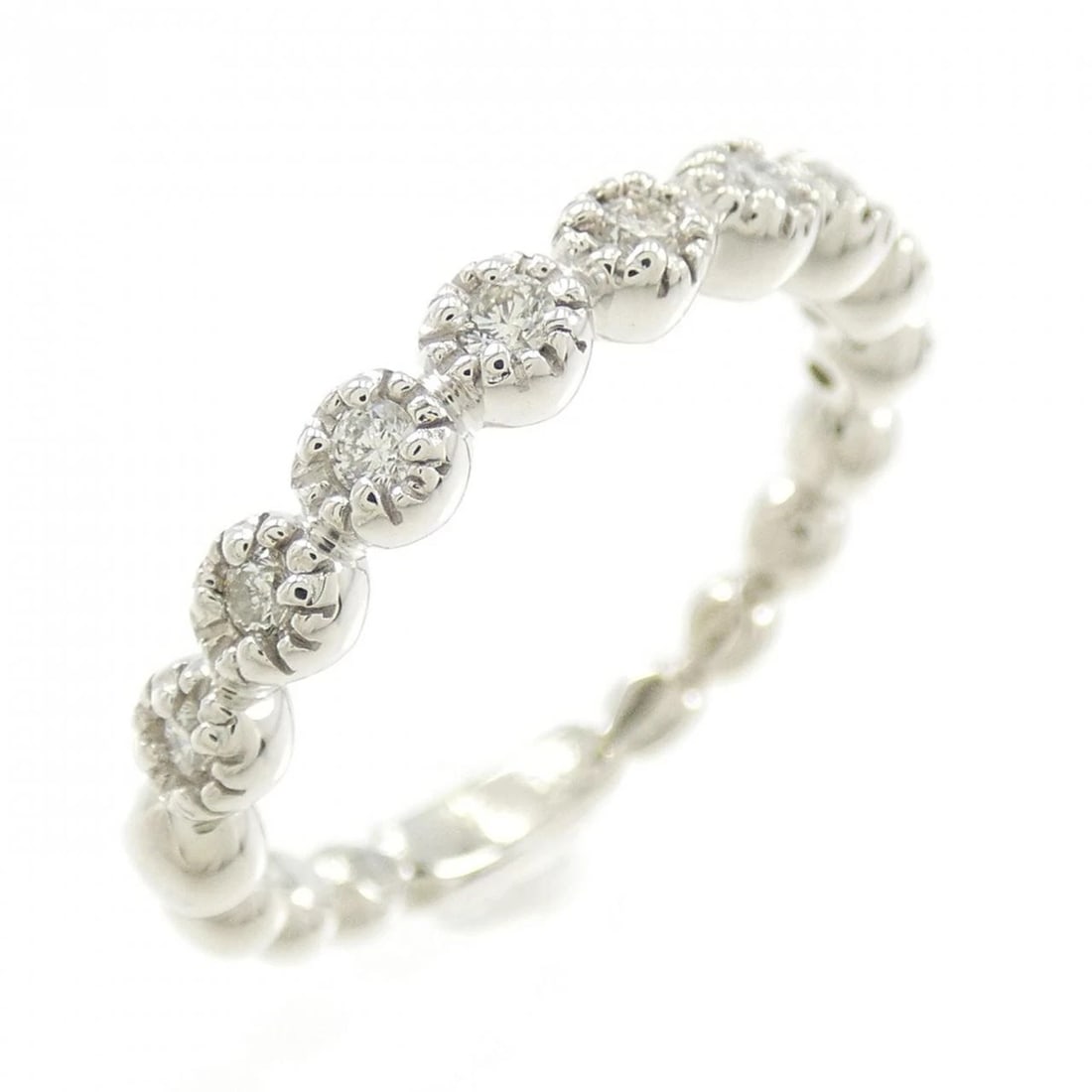 PONTE VECCHIO DIAMOND RING: Ponte Vecchio Diamond Ring Brand: Ponte Vecchio Type: Ring Material: K18 White Gold, Main Stone/Creation Natural Color: White Size: 4.5-5 (US size) Accessories: None Accessories Notice: When