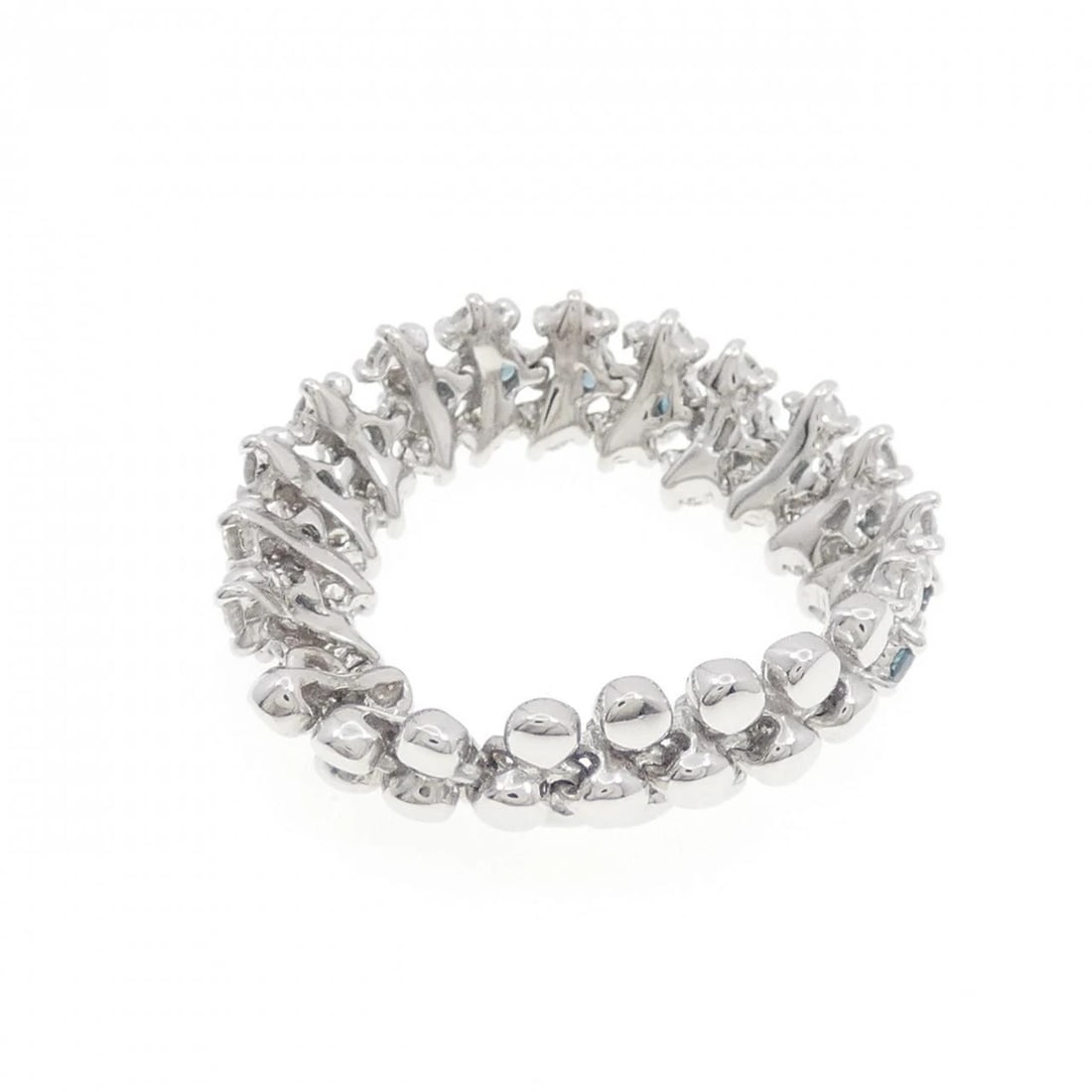 K18WG DIAMOND RING - 2