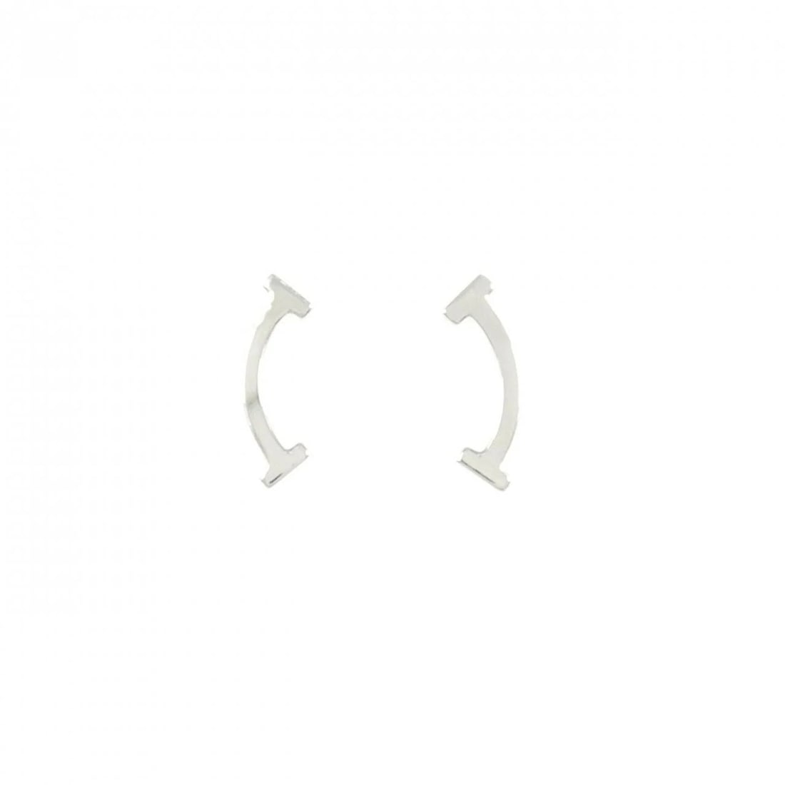 TIFFANY T SMILE EARRINGS: Tiffany T Smile Earrings Brand: Tiffany Type: Earrings Material: 750 White Gold, Color: White Gold Size: ActualSize HxW: 13.3mmx4.5mm Accessories: None Accessories Notice: When purchasing